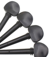 4/4 Cello 3 Piece Aluminum Tailpiece Nylon Tailgut 4 Ebony Tuning Pegs Violin Accessories