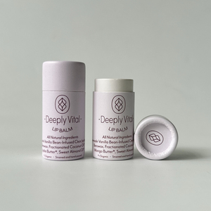 Cilindro De plástico reciclable, tubos de cartón hechos a mano, bálsamo labial de empuje que se desvanece, contenedor de lápiz labial de papel para uso en embalaje - Product Image 4