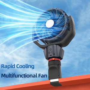 Truck 7 Inches <b>Car</b> Fan Camping Fan with 4000mah Adjustable 4 Wind Speed Suitable for All Vehicle <b>Clip</b> Fan Oscillating Remote Fan - Product Image 2