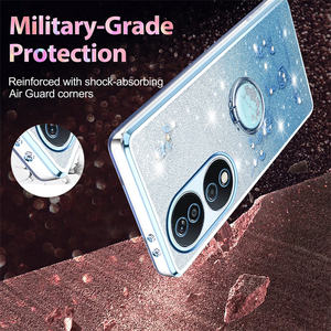 Soporte de anillo en <span class=keywords><strong>Vogue</strong></span> Chrome Lujosa Funda de TPU suave para Samsung A07/A17/A56/A36/A26/A16/A55/A35 Gradient Shiny Phone Case Cover - Product Image 4