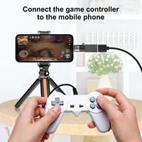 PULUZ USB-C/tipe-c ke 8 Pin OTG adaptor mikrofon telepon konektor konverter adaptor