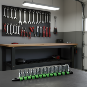 Jeu de douilles 624U S13, 13 pièces, métrique, en acier au chrome-vanadium, kit d'outils de réparation automobile - Product Image 3