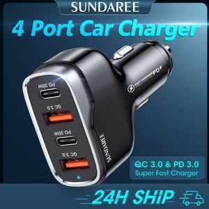 ที่ชาร์จในรถยนต์โลหะ 3.1A USB+PD อลูมิเนียมอัลลอยด์ ที่ชาร์จโทรศัพท์ในรถยนต์ ขายส่ง - Product Image 3