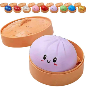 CS Stock Food Dumpling Squishies Colorful Glitter Bun Baozi Mystery <b>Box</b> Stress Balls Fidget Sensory <b>Toy</b> Ages 8-13 Unisex - Product Image 3