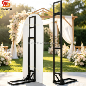 2026 Lightweight Foldable Black KT Board Backdrop Stand Portable Iron Poster Stand <b>Frame</b> for <b>Wedding</b> and Party Event - Product Image 2
