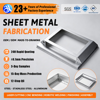 Service de fabrication sur mesure de tôlerie métallique, découpe laser, estampage, soudage, boîtiers d'affichage pour ordinateurs industriels