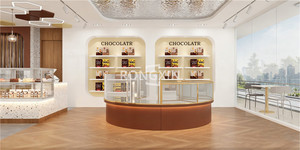 Diseño Interior de Alta Gama Personalizado para Pastelería, Heladería, Cafetería Moderna, Muebles de Cafetería Modernos - Product Image 4