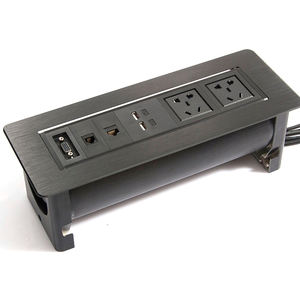 Enchufe de mesa Universal giratorio manual de escritorio de oficina oculto de alta calidad para <span class=keywords><strong>muebles</strong></span> de oficina - Product Image 1