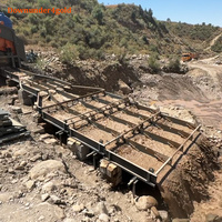Crible vibrant haute performance pour orpaillage, capacité 200 tonnes/heure, avec protection anti-abrasion pour la capture de l'or fin
