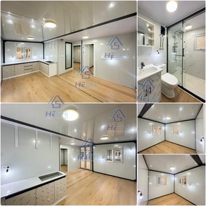 บ้านสำเร็จรูปขนาดเล็ก 5 ห้องนอน แบบขยายได้ ขนาด 40 ฟุต 20 ฟุต  วัสดุฉนวนกันความร้อน EPS หนา 75 มม. ทนไฟระดับ B1 กันน้ำ เคลื่อนย้ายได้ - Product Image 5