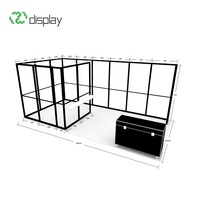 Stand d'exposition modulaire personnalisé imprimé 10x20 pieds (3x6 m) avec cadre en aluminium et toile de fond en tissu pour salon professionnel