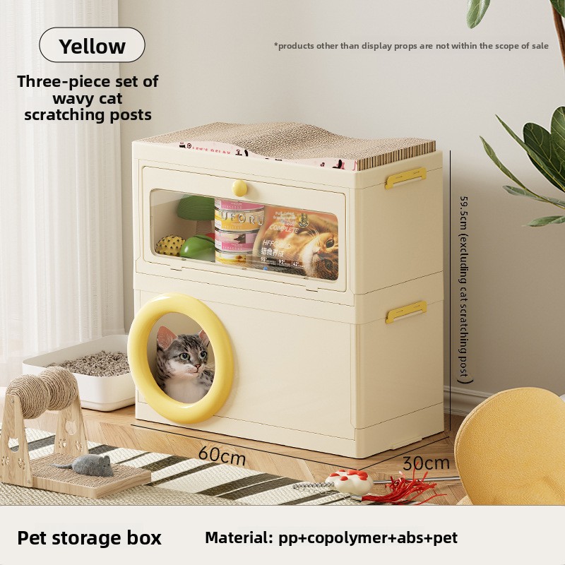 Jaula para gatos (doble capa con rascador para gatos)