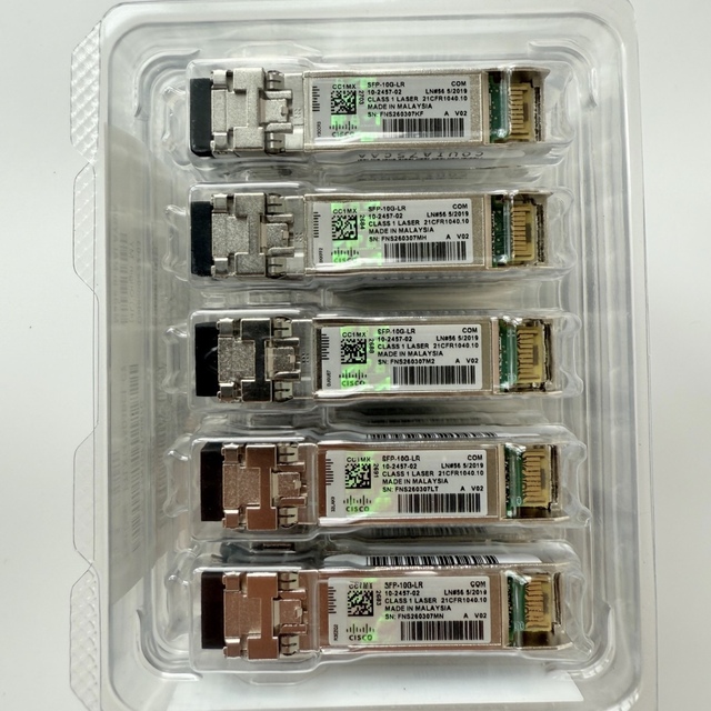 SFP-10G-LR New Original  100% 10GBASE-LR SFP 1310nm 20km Module Enterprise-Class Transceiver SFP-10G-LR