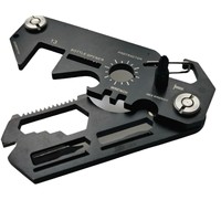 Carte multi-outils 30-en-1 pour le camping en plein air, la survie, la randonnée, équipement tactique pliable et portable