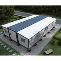Remorque préfabriquée 20ft 30ft 40ft extensible minuscule préfabriqué pliable expédition conteneur Restaurant bureau maisons maison