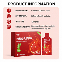 Vetvrij grapefruitsapconcentraat met probiotica en chiazaad voor gewichtsbeheersing 40ml*5-pack zakjes