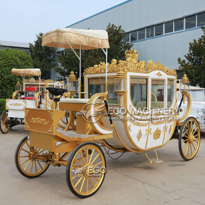 Carruaje de Caballos Eléctrico de Alta Calidad para Bodas, Carrozas Tiradas por Caballos, Carruaje de Caballos para Boda Estilo Cenicienta - Product Image 1