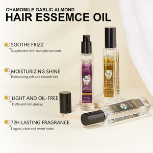 Sérum capillaire à l'amande UUKKG, formule anti-frisottis, huile d'argan naturelle, réparation des cheveux, anti-casse à l'<span class=keywords><strong>ail</strong></span>, camomille, huile capillaire protectrice contre la chaleur - Product Image 4