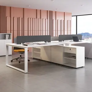 Venda imperdível mesa de trabalho para escritório Jieao K série de móveis mesa de escritório modular mesa para funcionários