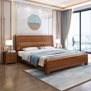 Dazhang Jiaju Chinese Style Solid Wood Low <b>Box</b> <b>Bed</b> 1.8m <b>Double</b> Storage with Gas Pressure Drawer for Children Adults & Seniors - Product Image 4