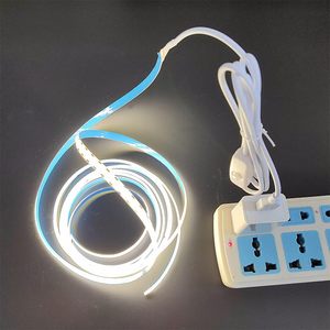 Bande lumineuse <span class=keywords><strong>LED</strong></span> COB USB 5V flexible sans points pour vitrine de magasin, étagère, signalisation commerciale, éclairage - Product Image 6