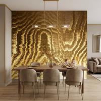 Papier peint mural en marbre d'agate dorée imperméable, texture métallique luxueuse, pour salon, chambre à coucher, décoration intérieure
