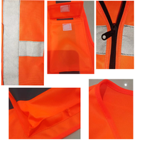 Veste de sécurité de travail industrielle personnalisée en gros avec logo, haute visibilité, réfléchissante, avec poches