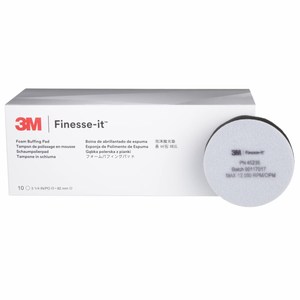 Tampon de polissage en mousse 3M <span class=keywords><strong>Finesse</strong></span>-it Advanced 45235 Gris 82 mm (3-1/4 po) Polyuréthane pour polissage automobile 90 unités/boîte - Product Image 4