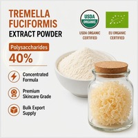 Poudre de champignon de neige Tremella de haute qualité Qinshantang, polysaccharides 40%, biologique, extrait de Tremella Fuciformis