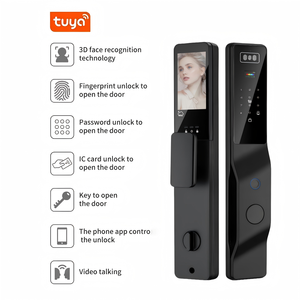 Tuya <span class=keywords><strong>Wifi</strong></span> palmprint 3D Nhận dạng khuôn mặt thông minh khóa cửa với máy ảnh kỹ thuật số điện tử điều khiển từ xa khóa cửa cho cửa gỗ - Product Image 5