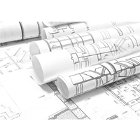 Precio de fábrica Diseñador de arquitectura usado 20lb Cad Plotter Rollo de papel 80gsm para dibujo de ingeniería 914mm X 50m
