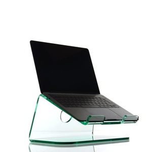 Favor Lucite 3mm Thick Eco-friendly Clear PMMA Laptop Stand Computer Riser with Custom Logo and Candy Model - Product Image 4