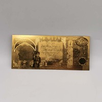 Billet en feuille d'or étanche 5000 or artisanat cadeau Collection argent plaqué or dollar américain