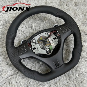 Volant en cuir pleine fleur pour <span class=keywords><strong>BMW</strong></span> E90 E60 E46 E92 M3 E87 E39 X5 E70 X6 E71 E82 E93 E36 E91 Série E, fabrication exquise - Product Image 6