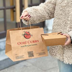 Bolsas de Papel Kraft Marrón para Envasado de Alimentos, Personalizables, Reciclables, Biodegradables, Desechables, con Logotipo Personalizado para Restaurantes y Comida para Llevar - Product Image 4