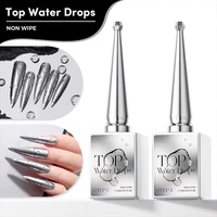 Vernis à ongles gel transparent effet goutte d'eau 15ml, sans résidu, 3D, à base de perles d'eau, UV, à retirer par trempage, pour DIY effet goutte d'eau