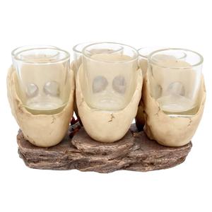 Kustom grosir peralatan minum barware hadiah Halloween <span class=keywords><strong>resin</strong></span> tumbler kecil festival dan kaca 6 penembak tengkorak kranium gelas <span class=keywords><strong>shot</strong></span> - Product Image 4