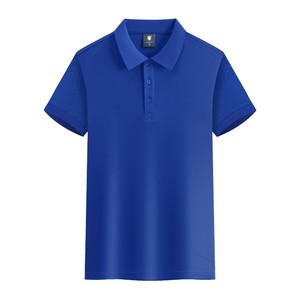 Polo Negro para Hombre, Manga Corta, Cuello con Botones, Logotipo Personalizado, Uniforme de Trabajo, Informal, Oficina, Golf - Product Image 4