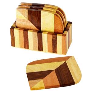 Good Quality Cheap Prices Multi Types Wood Joint Coaster / <b>Mats</b> & Pads Custom Color Logo Luxury Hotel Wedding Hot Sell Low MOQ - Product Image 1