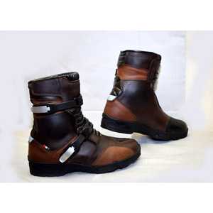 Bottes de course de moto d'aventure Top tendance Vêtements de moto et de course automobile Bottes de moto de tourisme sur mesure en cuir véritable - Product Image 1