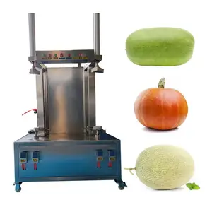 Mesin pengupas bubuk putih, mesin pengupas buah sayuran otomatis labu Melon semangka Cantaloupe
