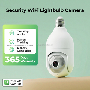 กล้องวงจรปิดหลอดไฟ ODM OEM ความละเอียด 2K WiFi, 360 องศา °   กล้อง PTZ แพน-ทิลท์, ระบบตรวจจับมนุษย์ด้วย AI, ระบบมองเห็นในเวลากลางคืนแบบคู่, เสียงสองทาง - Product Image 1