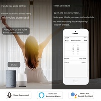 Modul Saklar Tirai Pintar WIFI Tuya Smart Home, Kontrol via Aplikasi & Suara, Material PC, Sistem Pintar Kabel Netral-Tegangan