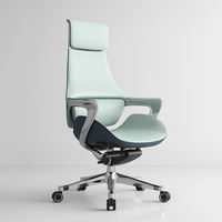 Chaises de bureau en cuir à dossier haut, confortables, luxueuses, en PU, pivotantes, pour invités, directeurs, PDG, chaises de direction