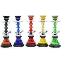 Vente directe usine – Kit complet de chicha arabe, petite taille, en métal, pour bars et KTV, disponible avec un ou deux tuyaux