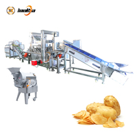 Ligne de production de frites de pommes de terre, friteuse continue, machine à fabriquer des chips, machine à éplucher les pommes de terre