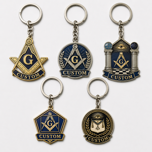 Porte-clés personnalisé en gros pour <span class=keywords><strong>la</strong></span> <span class=keywords><strong>franc</strong></span>-<span class=keywords><strong>maçonnerie</strong></span>, pendentif symbole maçonnique, porte-clés pour association religieuse, souvenir pour membre, porte-clés culturel - Product Image 1