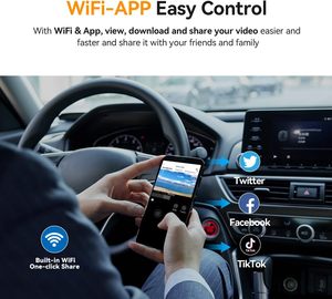 Cámara para Coche DDPAI mini Pro con Bloqueo Global de Emergencia en Caso de Accidente, Gran Angular de 140°, DVR para Salpicadero con Sensor G - Product Image 4
