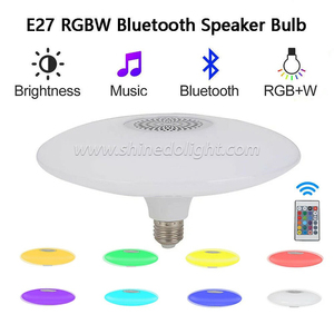 Thông minh LED bóng đèn âm nhạc ánh sáng RGB đầy màu sắc E27 Đèn chủ điều khiển từ xa ánh sáng Loa trang trí bầu không khí đèn - Product Image 5