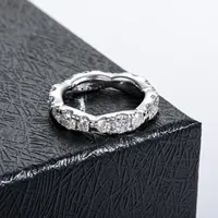 MUSHAN Luxus-Schmuck 925 Sterling Silber Ringband für Damen GRA-Zertifizierter Moissanit Diamant Smaragd D-Farbe Ringe Feiner Schmuck
